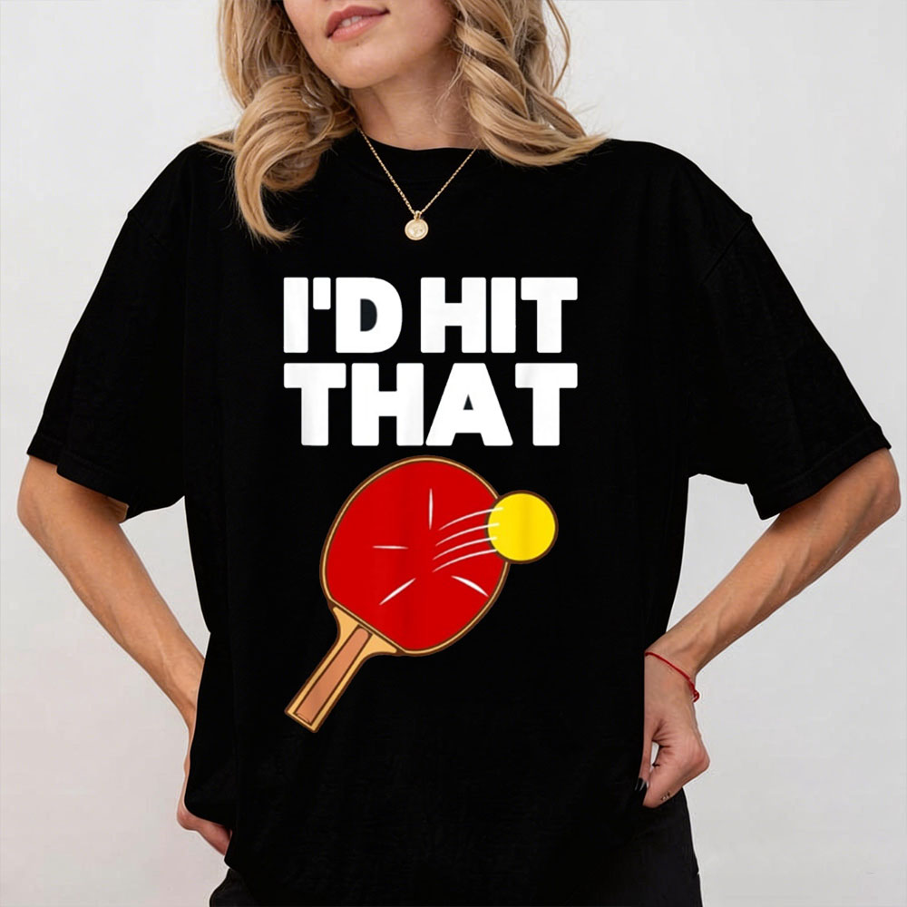 Table Tennis Cartoon - Cool Table Tennis Design for Men