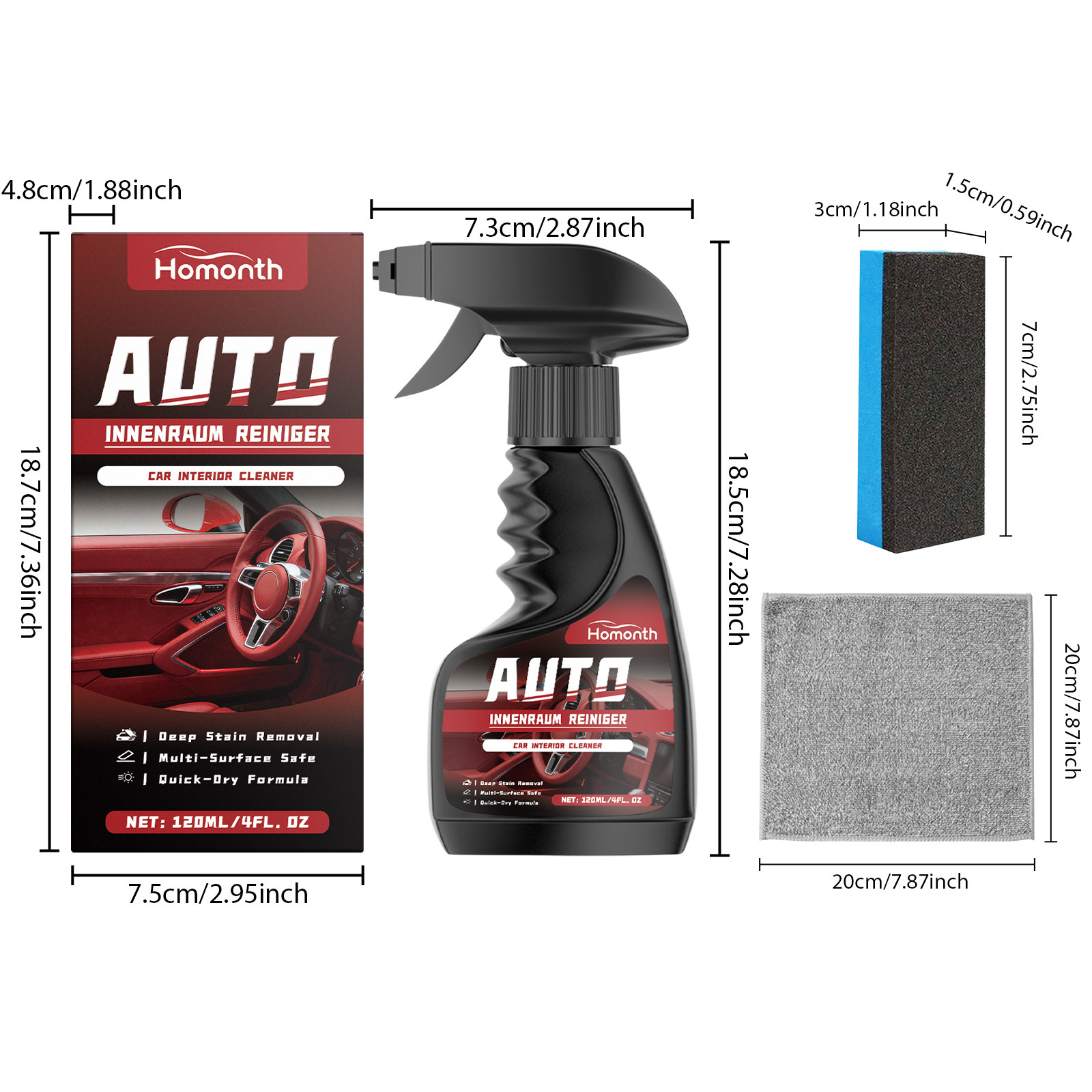 Hot Sale Car Interior Foam Cle - đánh giá và giá Rubber Cleaner Foam