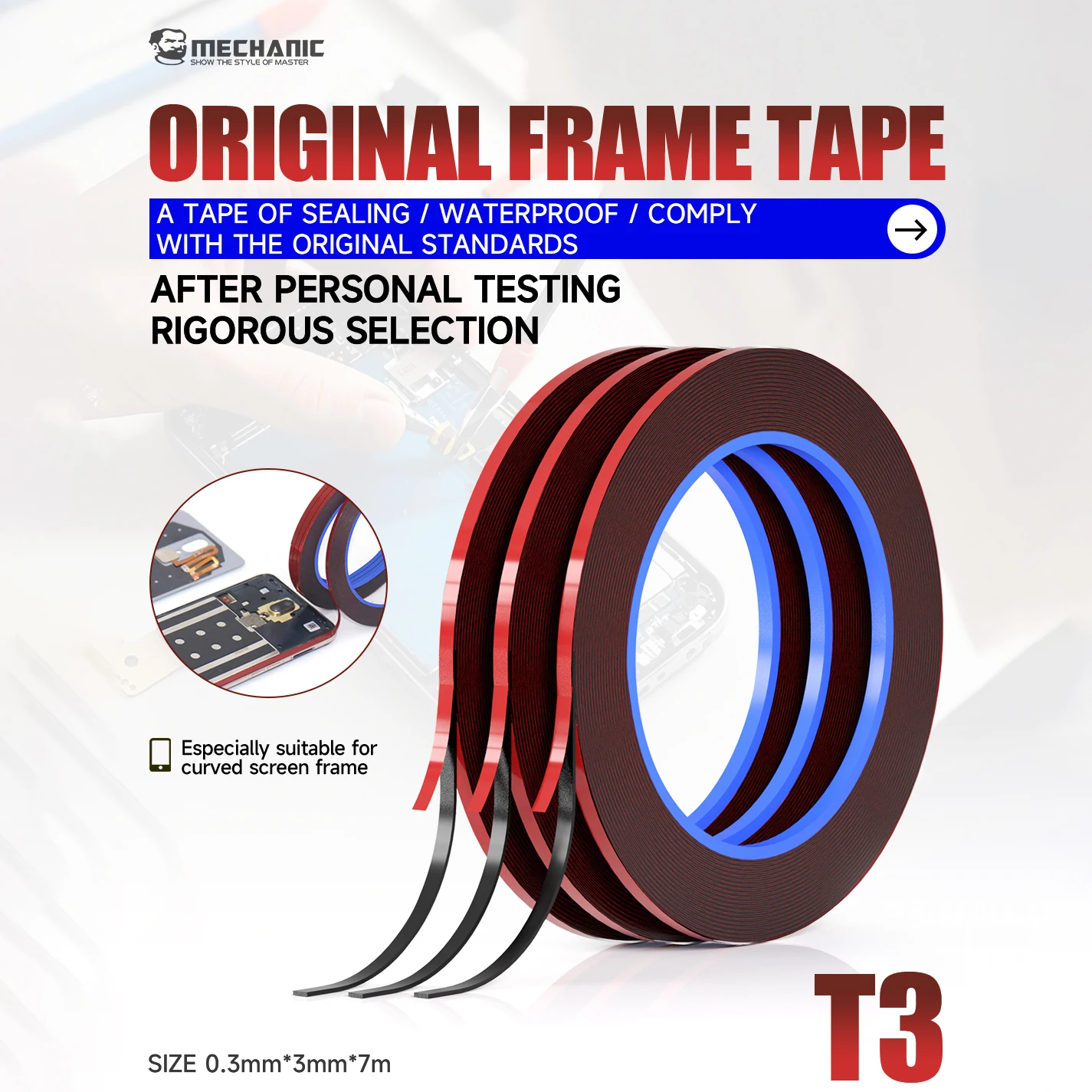 MECHANIC T3 3mm Edge Screen Fr - đánh giá và giá Rubber Cleaner Foam