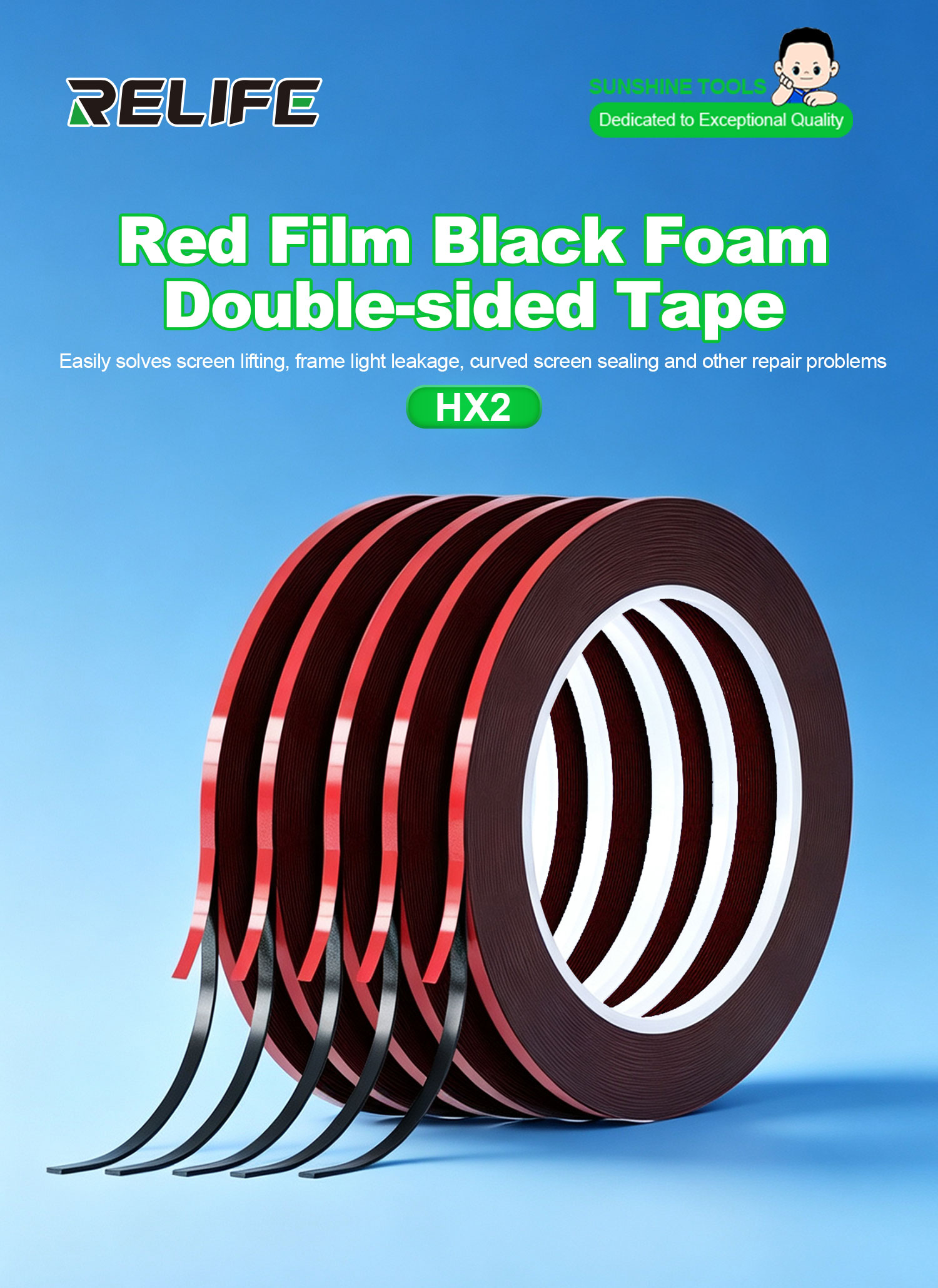 RELIFE HX2 Red Film Black Foam - đánh giá và giá Rubber Cleaner Foam